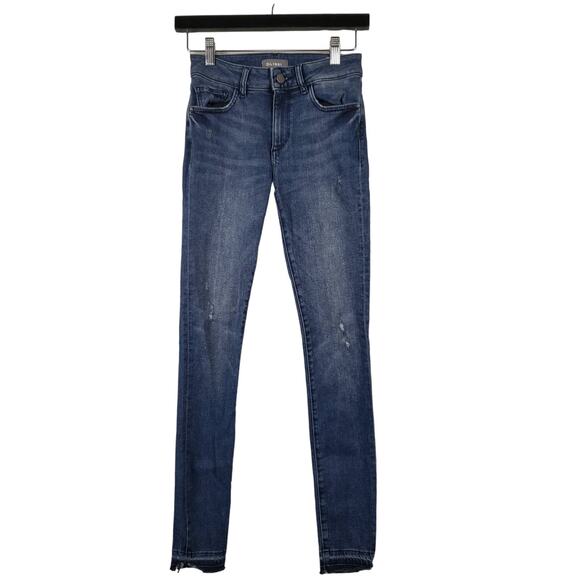 DL1961 Released Hem Skinny Jeans High Waist - 24 - Picture 1 of 6